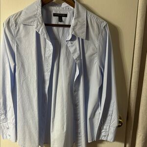 Banana Republic Blue Button Down Shirt Cotton Blend